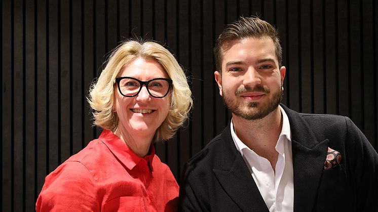 Catarina Bacher från Digitri och Anton Stenbeck från Nimblr