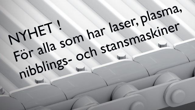 Nyhet för laser, plasma, nibblings- och stansmaskiner