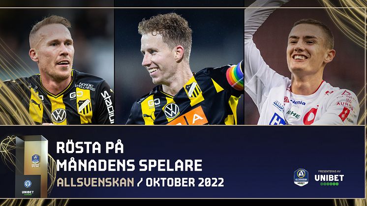 Två från mästarna kan bli Månadens spelare