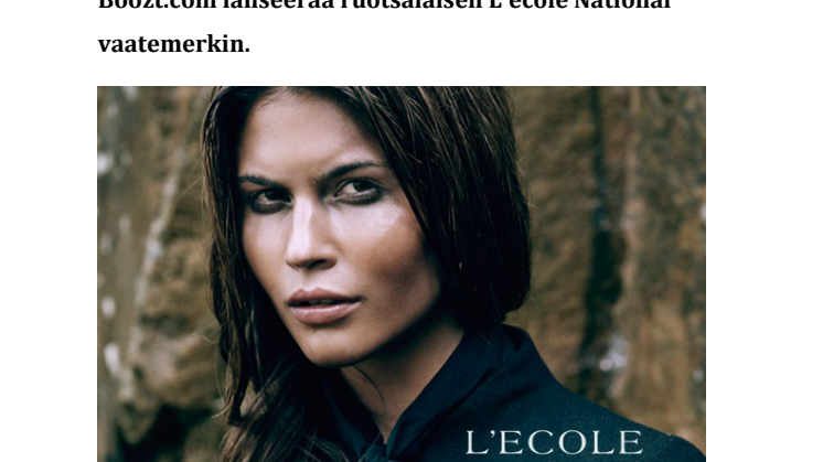 Boozt.com lanseeraa ruotsalaisen L'ecole National vaatemerkin