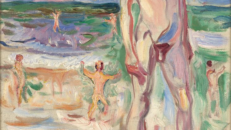 Edvard Munch: Ung mann på stranden / Young Man on the Beach (1908)