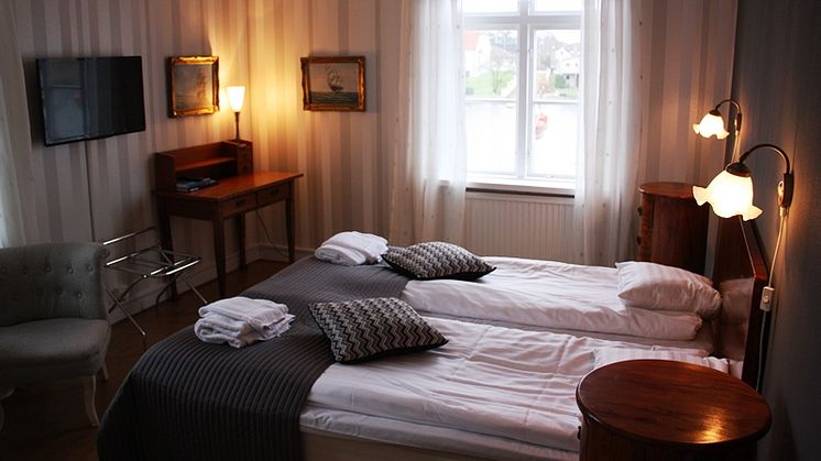 Hotellrum på Åhus Gästgivaregård 