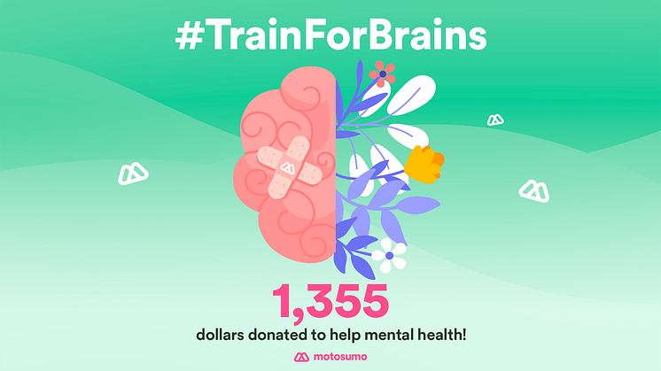 Motosumo's #TrainForBrains Initiative donates USD 1,355 to the Mental Health Foundation 