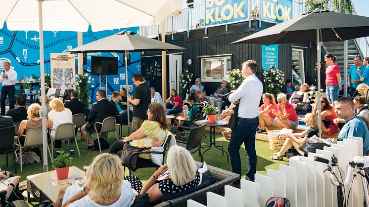 BoKlok visningshus, från Almedalen 2016