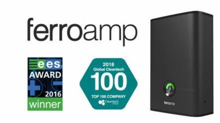 Ferroamp tar plats på internationella Global Cleantechs lista "2018 Global Cleantech 100" som enda svenska bolag.