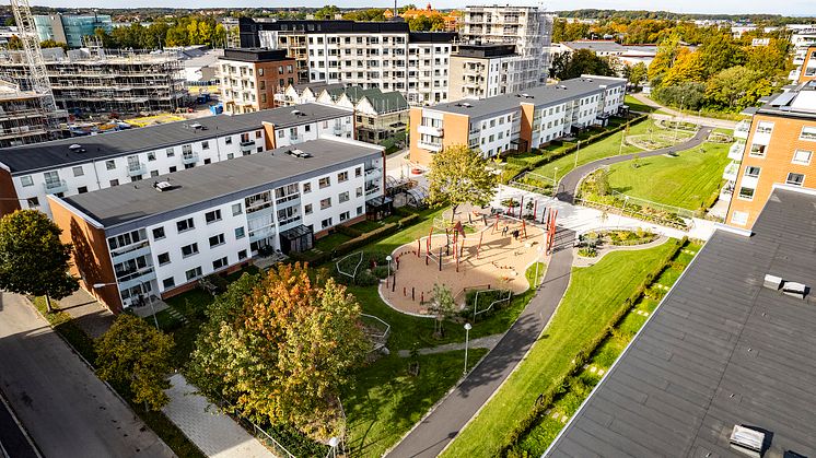 Tryggheten ökar i Helsingborg enligt undersökning. Drottninghög är en av de stadsdelar där invånare uppger färre trygghetsproblem. Foto: Jonas Linné, Helsingborgshem