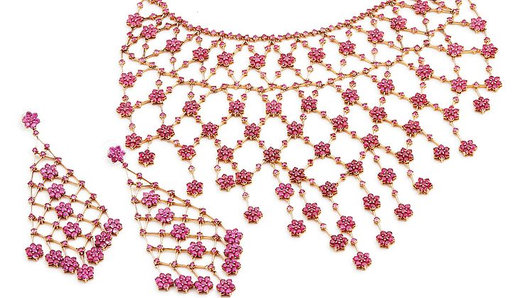 "La Nina" ruby jewellery set
