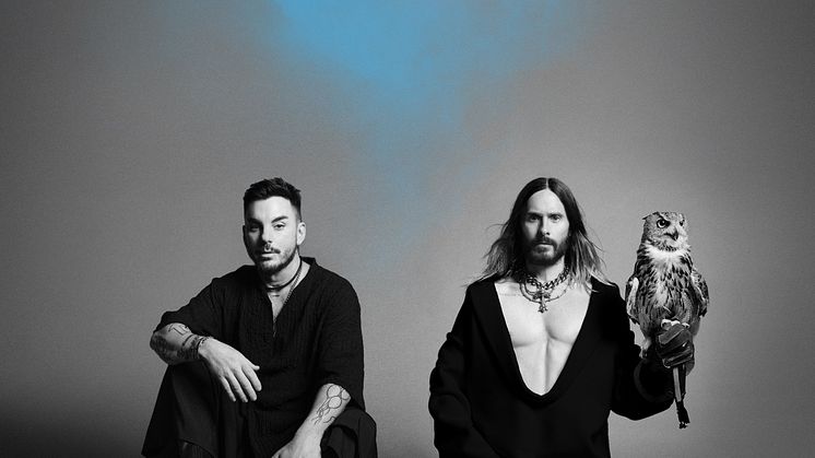 Albumaktuella Thirty Seconds To Mars åker på världsturné – ett stopp i Sverige! 