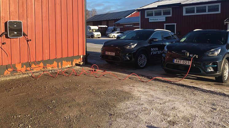 DEFA laddar KIA Niro EV på Trosta Park