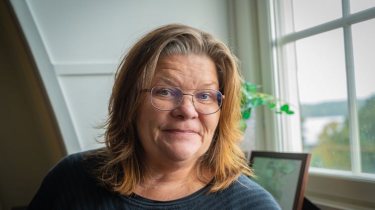 Pernilla Andersson, lärare på ekonomiprogrammet, Eksjö gymnasium, finalist till lärarpriset Guldäpplet 2022.