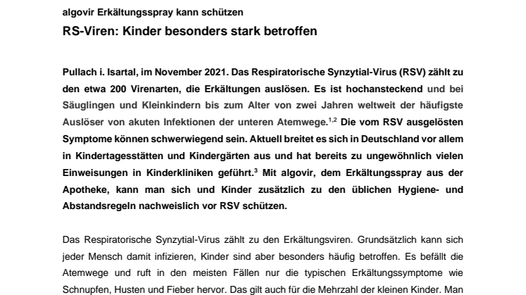 Pressemitteilung algovir - Respiratorisches Synzytialvirus breitet sich bei Kindern aus.pdf