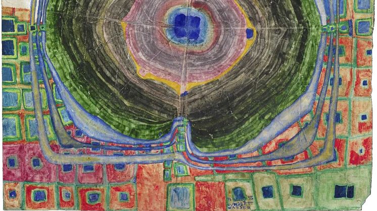 Hundertwasser, 227 A RAINDROP WHICH FALLS INTO THE CITY