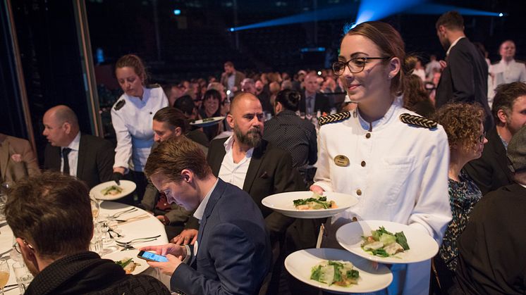 Från middagen Restauranggalan 2016 på Cirkus i Stockholm