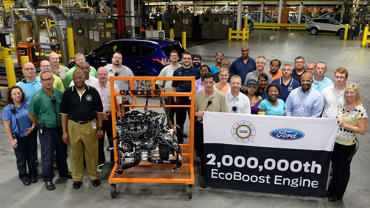 Ford EcoBoost-moottoreita on valmistettu jo 2 miljoonaa kappaletta