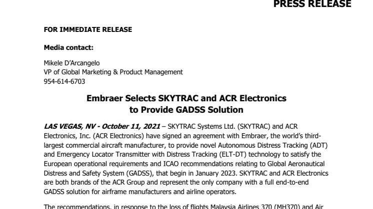 2021-10-11-Embraer Selects SKYTRAC and ACR Electronics to Provide GADSS Solution.pdf