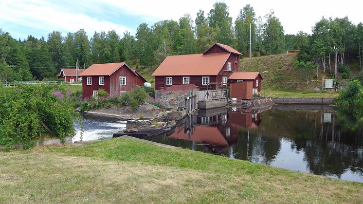 Exempel på gammal kvarnmiljö vid ån Tidan i Tidaholms kommun. I sommar startar inventering av kulturhistoriska miljöer vid Rolfsån och Enningsdalsälven. Foto: Gunilla Roos Nilson