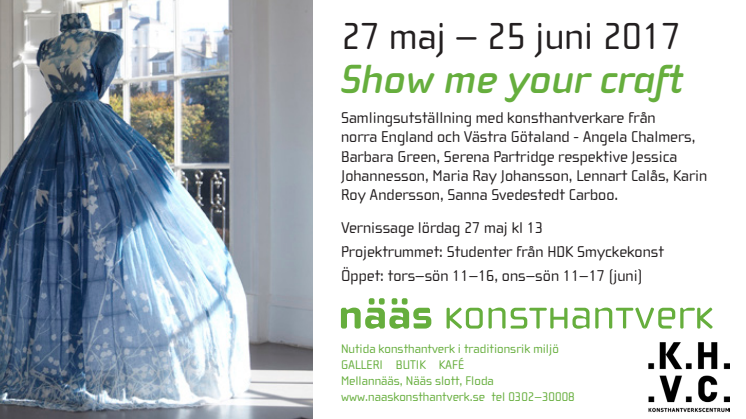 Show Me Your Craft  en internationell samlingsställning på Nääs Konsthantverk