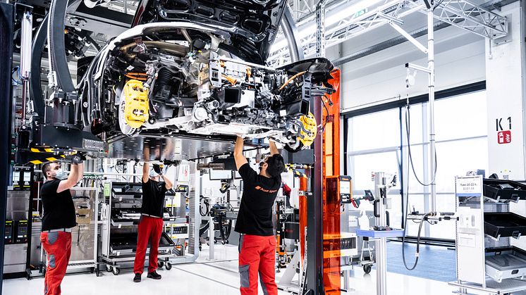 Produktion af Audi e-tron GT på Böllinger Höfe