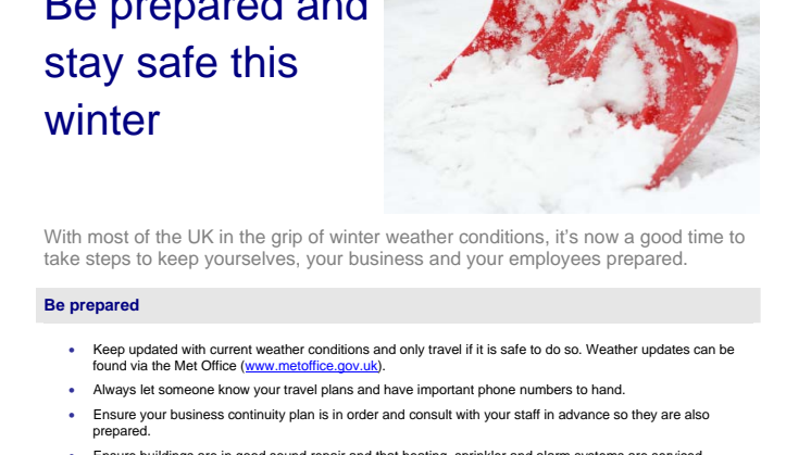 ALLIANZ ISSUES WEATHER GUIDANCE FOR BUSINESS CUSTOMERS