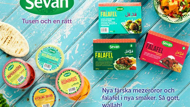 NYHET! Sevan lanserar nya färska mezeröror och falafel i nya smaker!