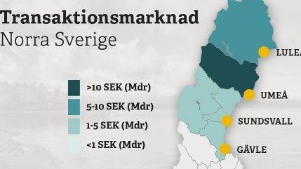 En av landets betydande transaktionsmarknader finns i norra Sverige