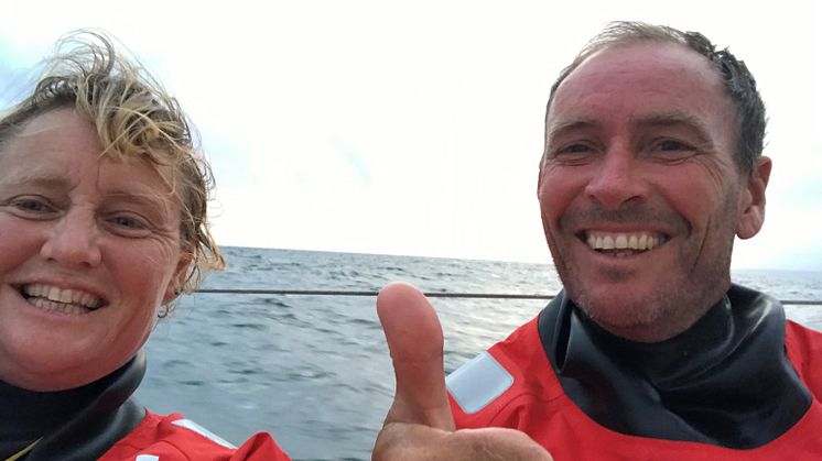 Pip and Paul on the 2019 Rolex Fastnet Race
