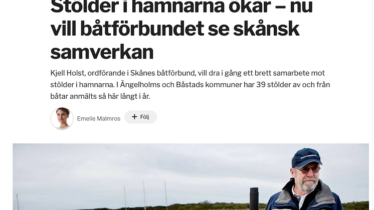 Båtförbundet vill se skånsk båtsamverkan med CoBoats