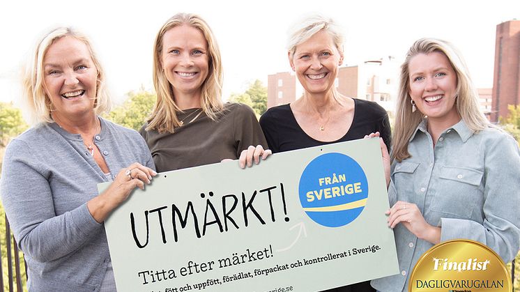 Teamet på Svenskmärkning är stolta och glada över att Svenskmärkning AB, som står bakom den frivilliga ursprungsmärkningen Från Sverige, är nominerade till Årets leverantör vid Dagligvarugalan 2020. Ursprungsmärkningen lanserades den 20 april 2016.