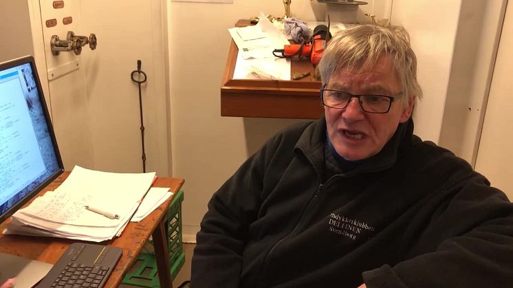 Jørgen Friis fortæller om skibsdampmaskinesimulatoren på Det Gamle Værft i Ærøskøbing