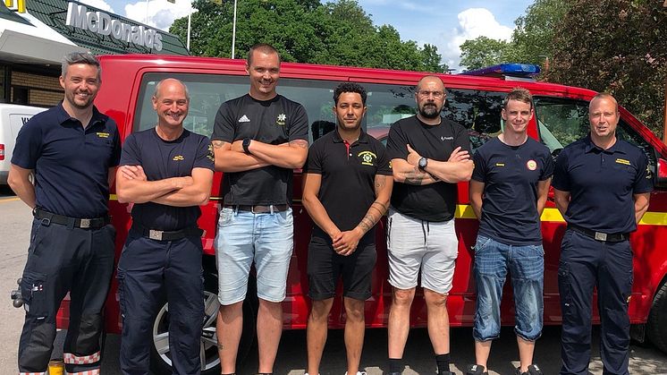 Brandmän från NÖ Skåne till Mönsterås