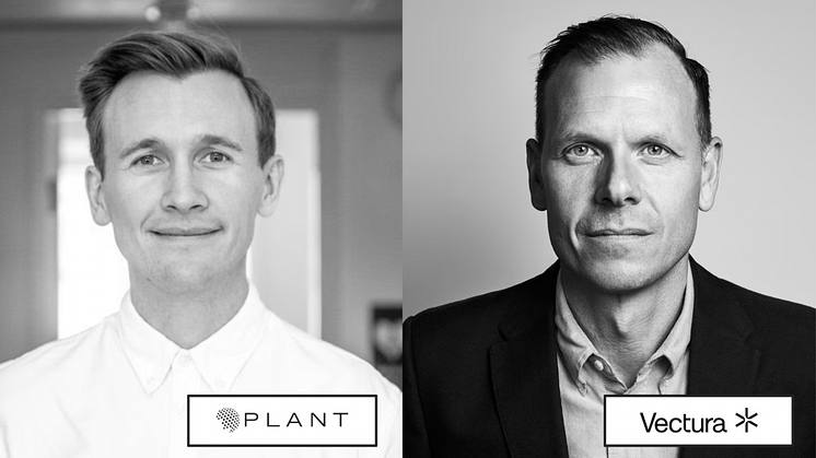 Pelle Tunell, vd Plant och Petter Ekevärn, projekt- och hållbarhetschef Vectura