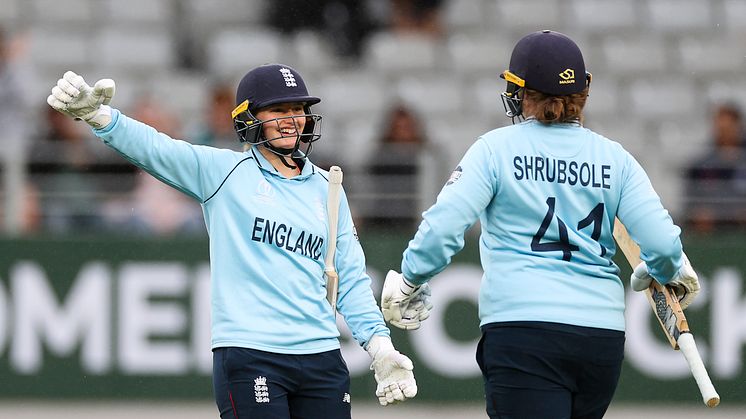 England got home with one wicket to spare. Photo: Getty Images/ICC