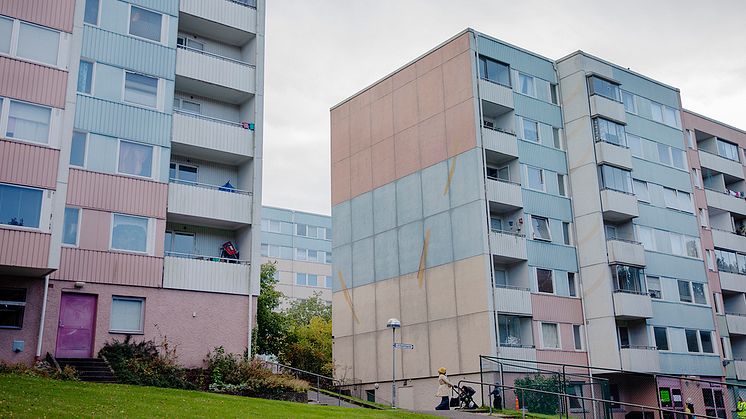 Bostadsområde i stadsdelen Bergsjön, Göteborg.