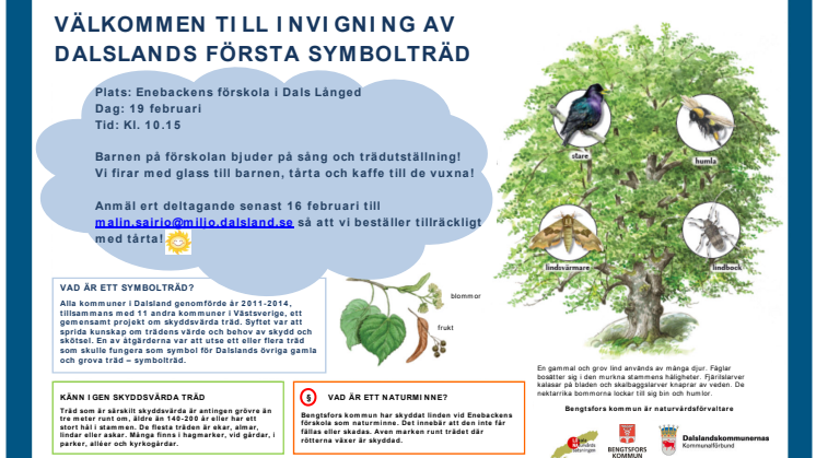Invigning av Dalslands första symbolträd den 19 februari 
