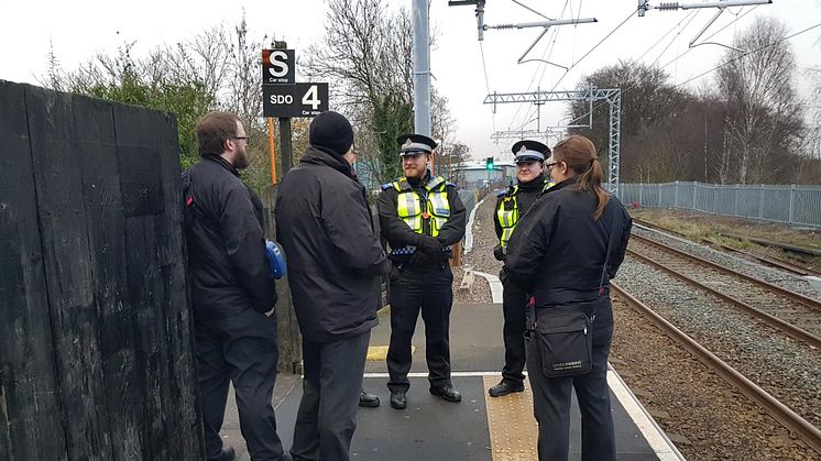 West Midlands Railway revenue protection managers on the Chase line