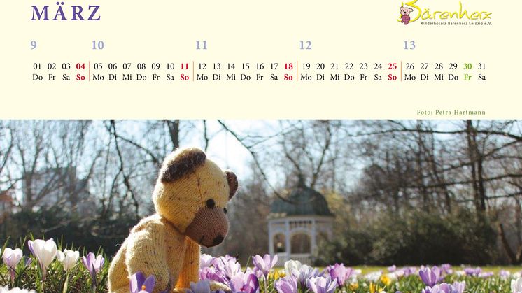  Mit Bärenherz durchs Jahr 2018 - Der neue Bärenherz-Kalender 