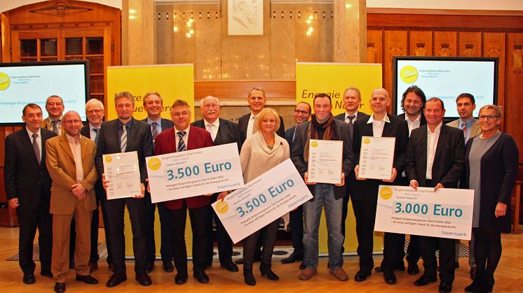 Bürgerenergiepreis Oberfranken 2015 verliehen