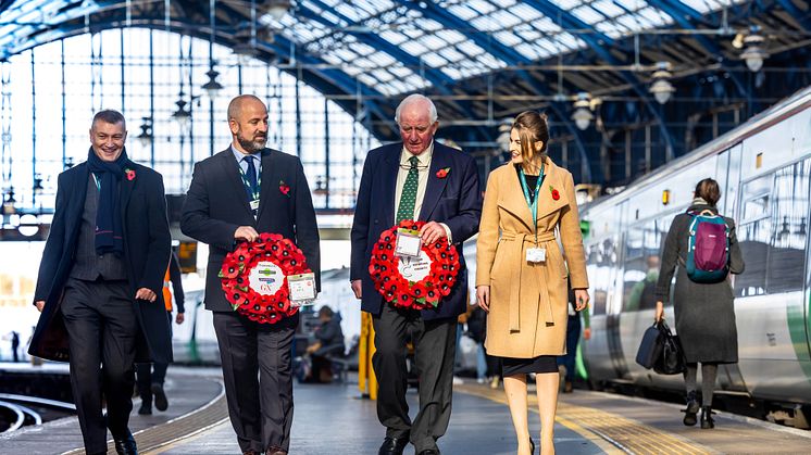 Southern transports poppy wreath for 'Routes of Remembrance'