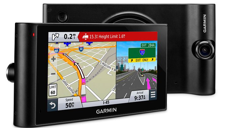 Garmin® dēzlCam™: Premium lastebilnavigasjon med innebygd kamera