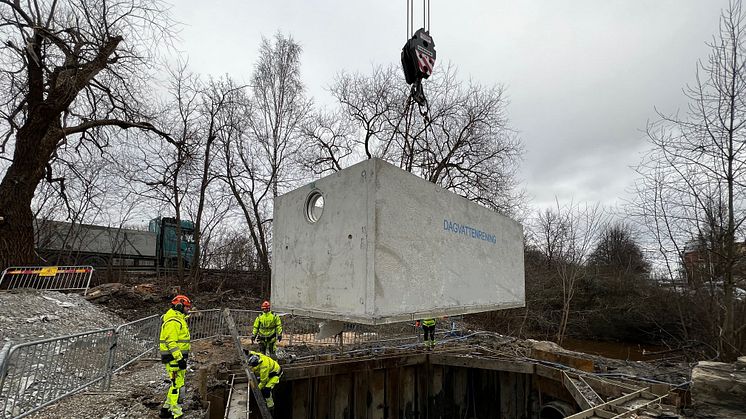 Ny anläggning som renar stora vattenflöden i centrala Örebro.