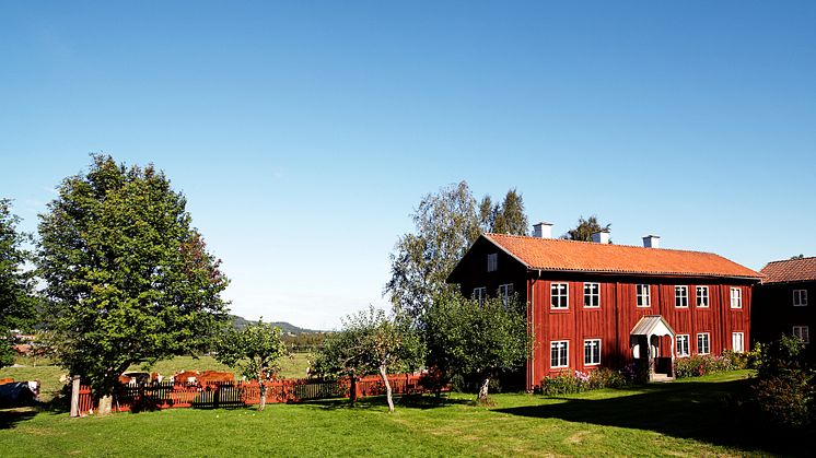 Världsarvsgården Kristofersgården i Järvsö, en av alla de gårdar som öppnar upp på söndag. Foto: Jakob Dahlström.
