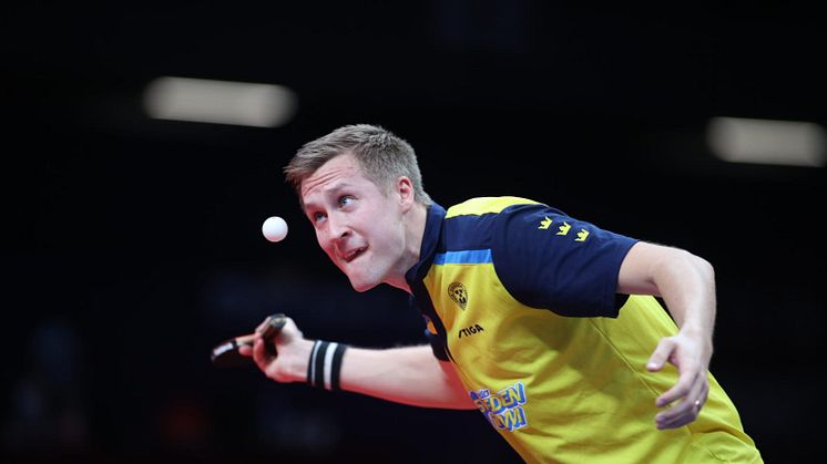 Mattias Falck under ITTF Finals 2020. Foto: ITTF