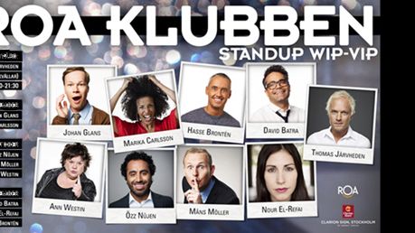 ROA Klubben presenterar: Standup WIP-VIP på Clarion Hotel Sign