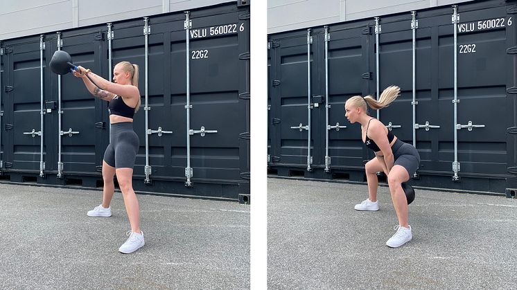 5 kettlebells-övningar du kan göra - instruktioner med foto