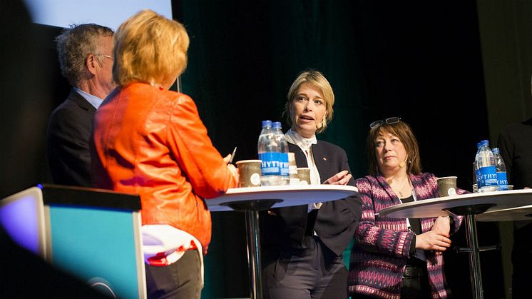 Idrottsminister Annika Strandhäll intervjuades på Öppna Scenen