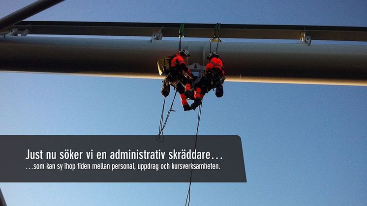 Just nu söker vi en administrativ skräddare…