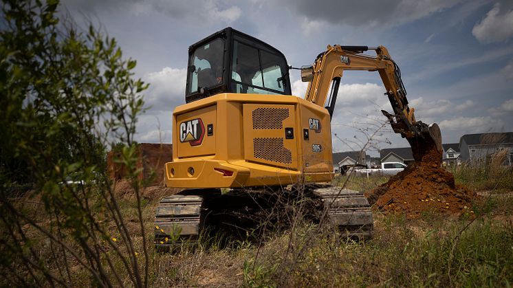 Cat 305 CR med kompakt svängradie