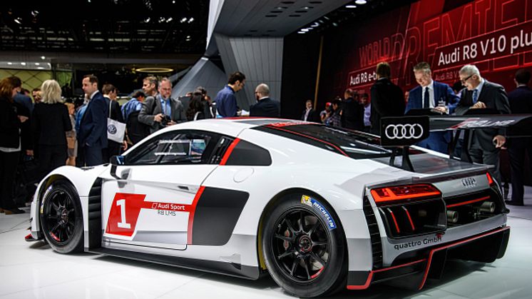 The new Audi R8 LMS on the Geneva Motorshow 2015