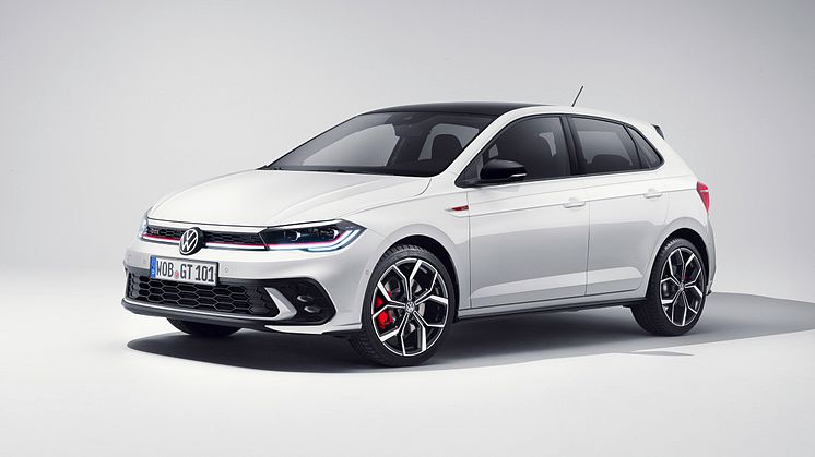 Den nye opdaterede Polo GTI står skarpere med det nye design og de standardmonterede IQ.LIGHT-LED-matrix-forlygter