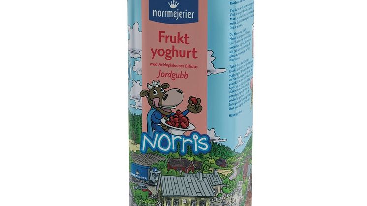 Norrmejerier lanserar lokalproducerad barnyoghurt - Yoghurt blir till glass i Norrmejeriers kampanj